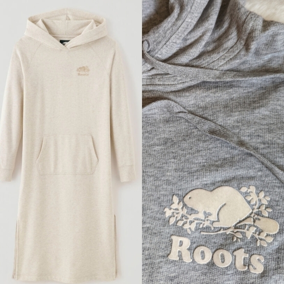 Roots dress kanga hoodie copper grey xxs - Picture 1 of 9